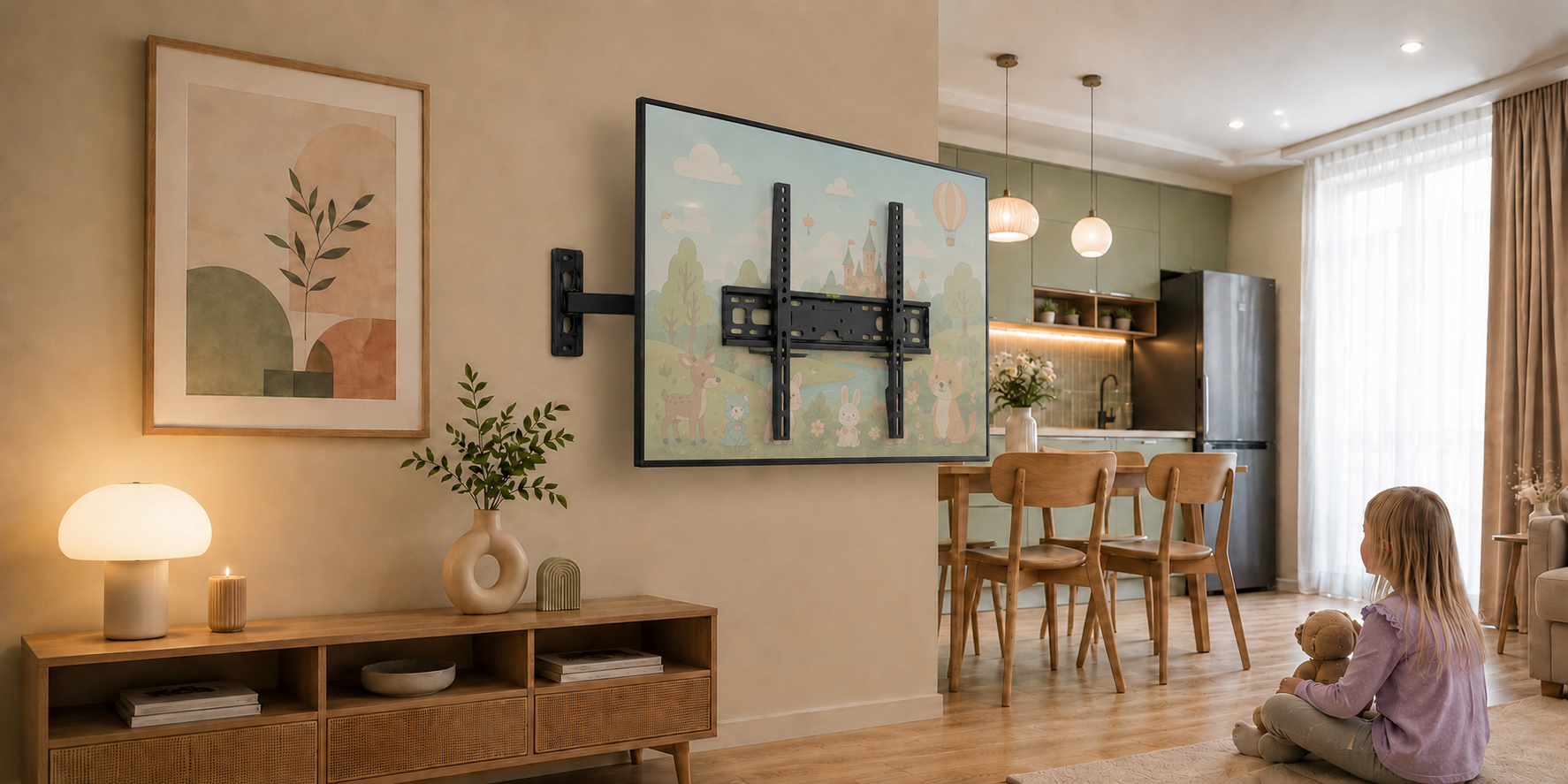 VGSOLID 443 – Full Motion Articulating TV Wall Mount for 32″–55″ TVs