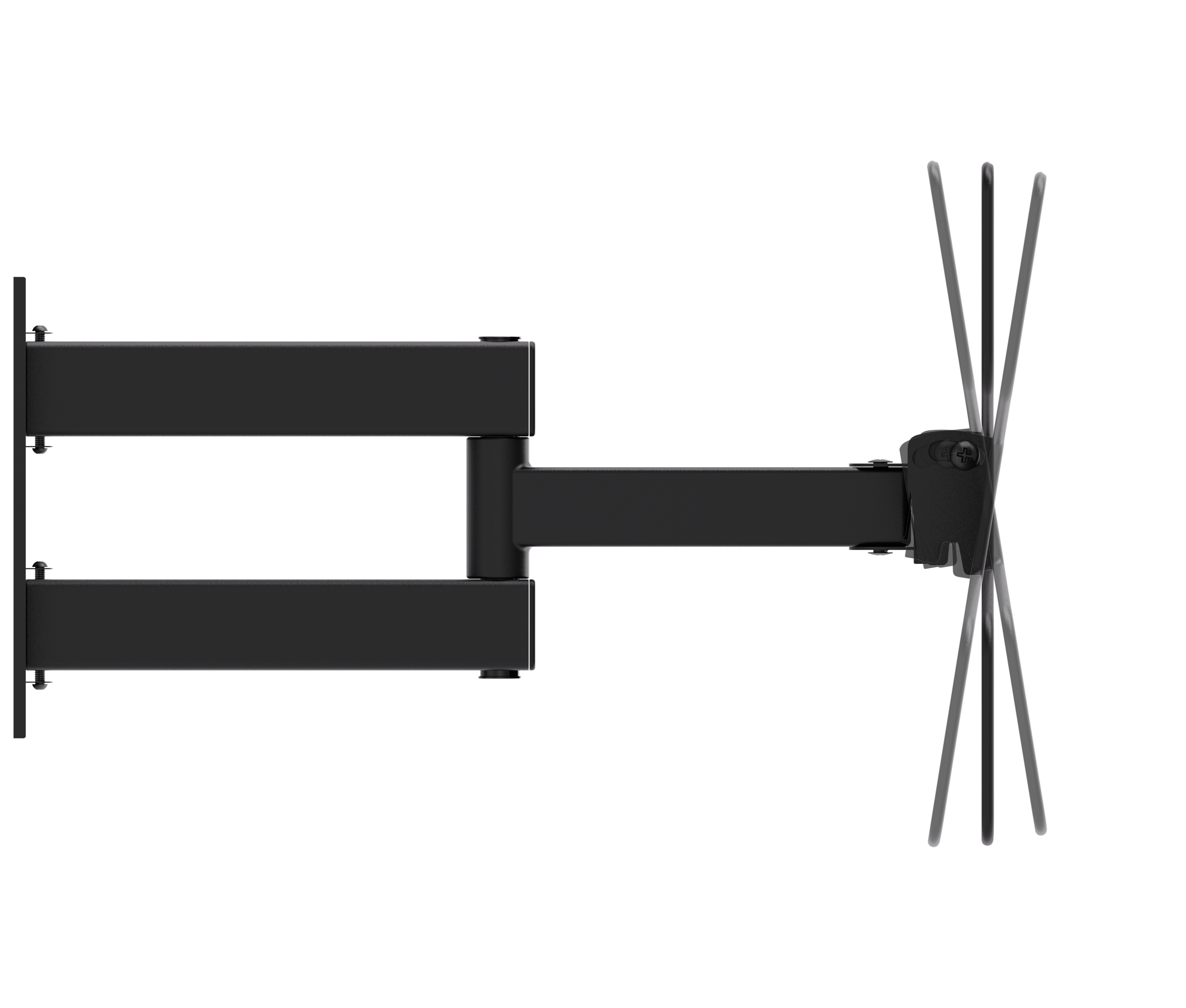 VGSOLID 223 – Suport de perete TV cu braț lung, cu mișcare completă, pentru ecrane de 23″–43″