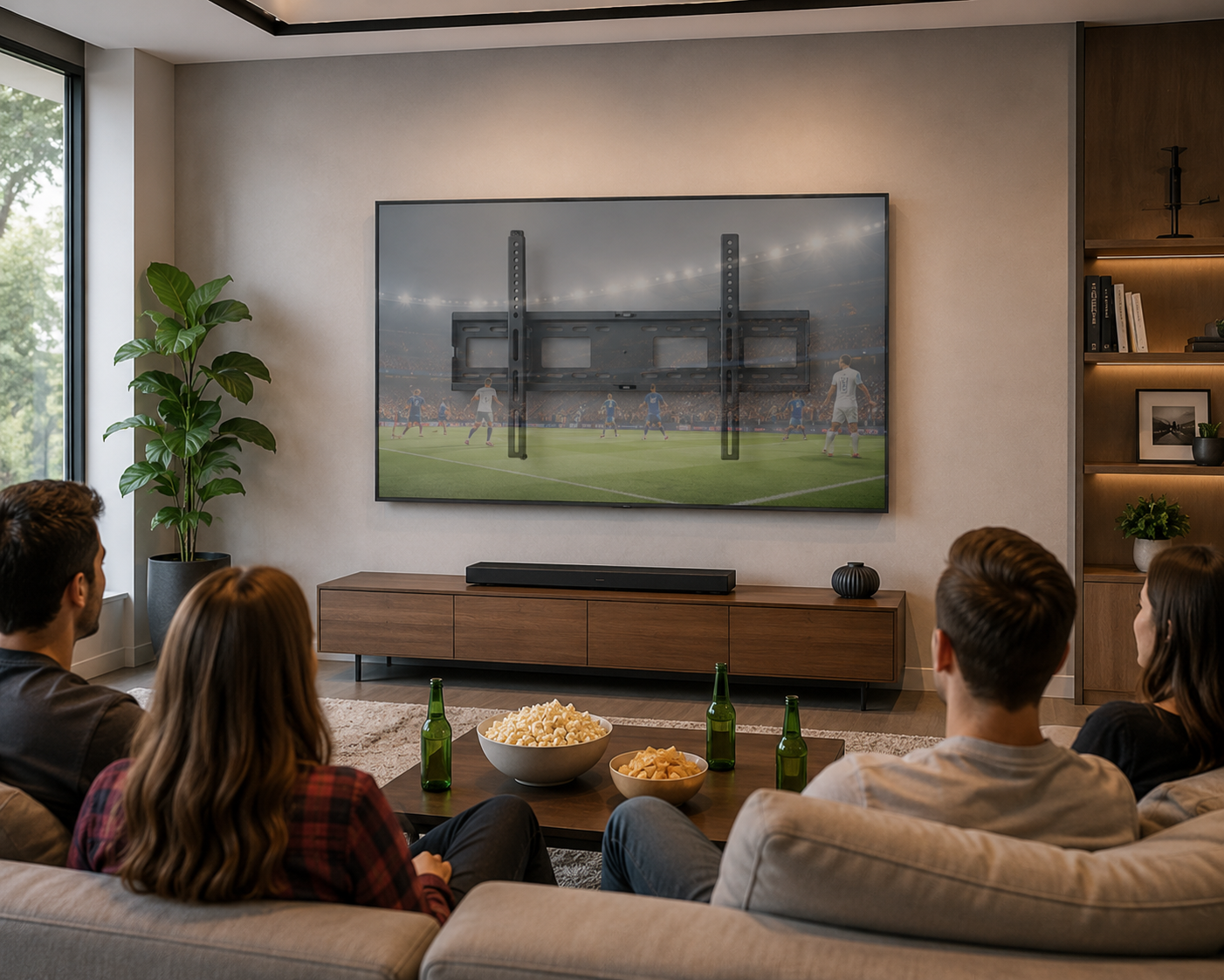 VGSOLID 48T XL – Suport TV de perete reglabil pentru ecrane de 43–90″ (109–229 cm)
