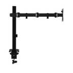 Suport monitor reglabil VGSOLID AC12 – Suportă ecrane de 17–32″, VESA 75×75 / 100×100, capacitate 0–9 kg, înclinare ±45°, rotație 360° – Montare pe birou, Negru