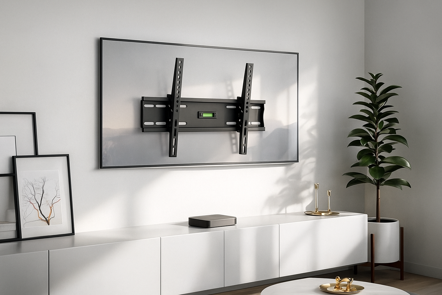 VGSOLID 44ST Max – Suport TV de perete subțire, cu înclinare, pentru ecrane de 32″–70″