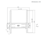 VGSOLID 44ST Max – Suport TV de perete subțire, cu înclinare, pentru ecrane de 32″–70″